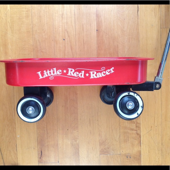 Little Red Racer Vintage Toy Wagon - Picture 4 of 11